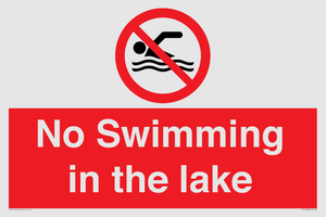 No Swimming in the lake